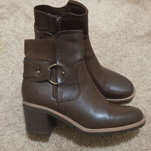 BareTraps Dark Brown Ankle Booties